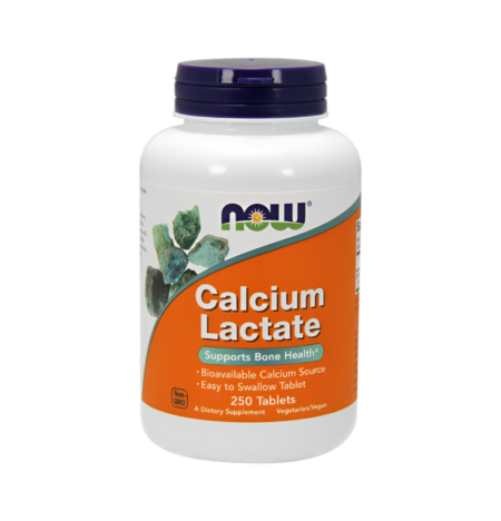 NOW Foods Calcium Lactate 250 Tabletter
