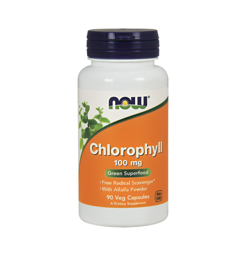 NOW Foods Chlorophyll 100mg 90 Kapslar