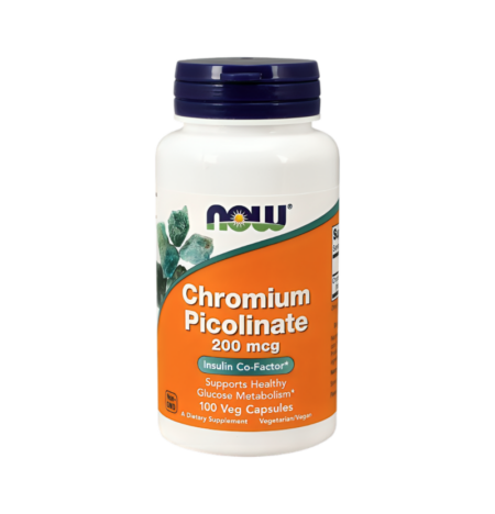 NOW Foods Chromium Picolinate 200µg 100 Kapslar