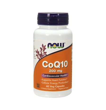 NOW Foods CoQ10 200mg 60 Kapslar