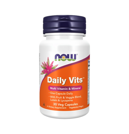 NOW Foods Daily Vits 30 Vegetariska Kapslar