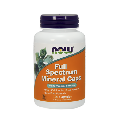 NOW Foods Full Spectrum Minerals, Iron-Free 120 Kapslar