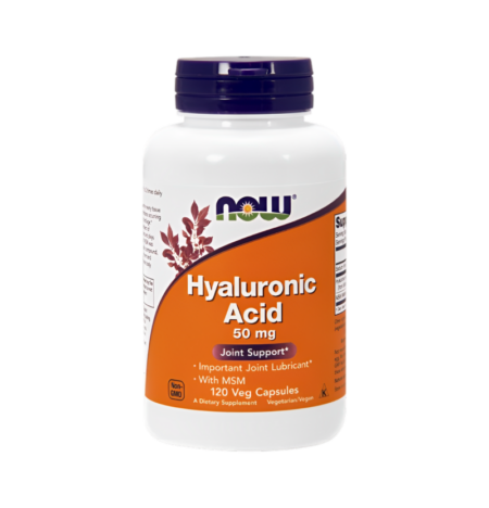 NOW Foods Hyaluronic Acid with MSM 50mg 120 Kapslar