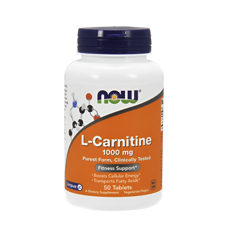 NOW Foods L-Carnitine 1000mg 50 Tabletter