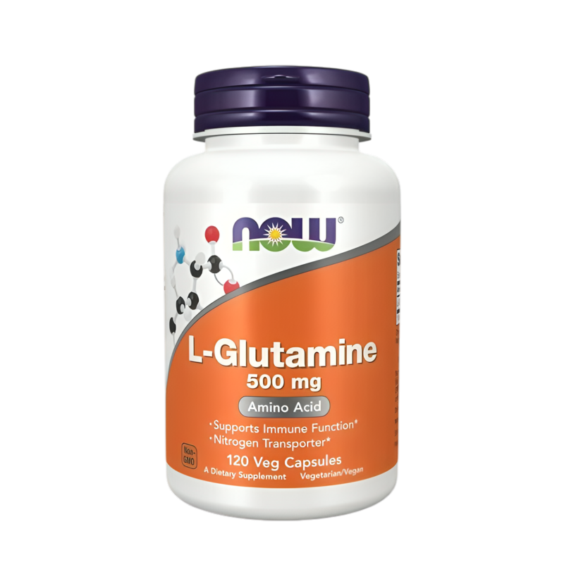 NOW Foods L-Glutamine 500mg 120 Vegetariska Kapslar