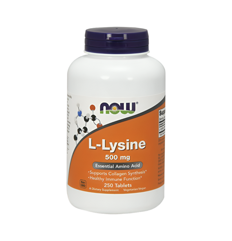 NOW Foods L-Lysine 500mg 250 Tabletter