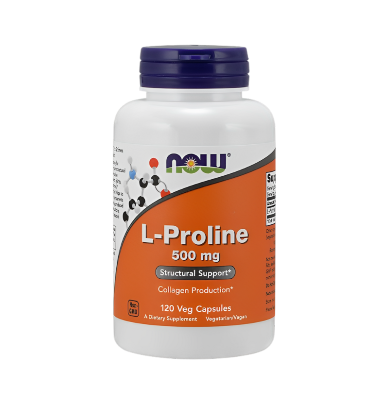 NOW Foods L-Proline 500mg 120 Kapslar