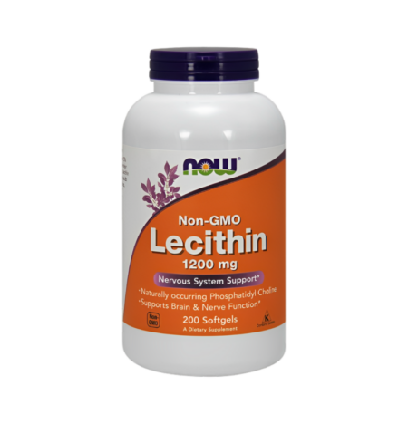 NOW Foods Lecithin 1200mg Non-GMO 200 Mjuka gelkapslar