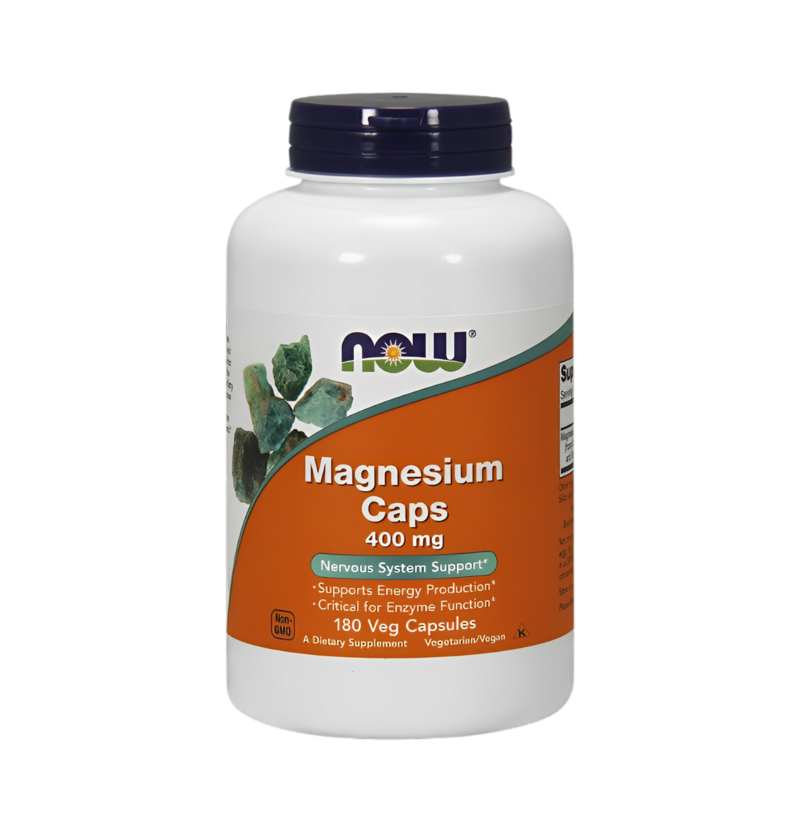 NOW Foods Magnesium 400mg 180 Kapslar