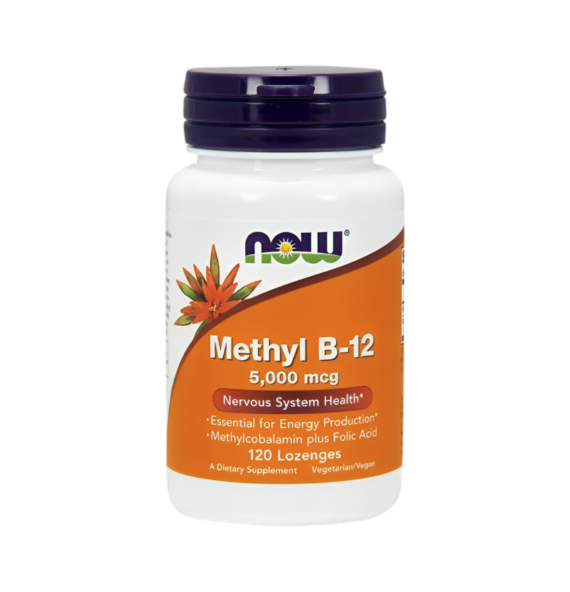 NOW Foods Methyl B-12 with Folic Acid 5000µg 120 Sugtabletter