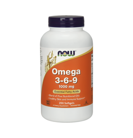 NOW Foods Omega 3-6-9 1000mg 250 Mjukgelkapslar