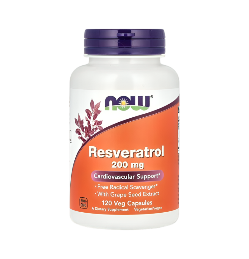 NOW Foods Resveratrol 200mg 120 Kapslar