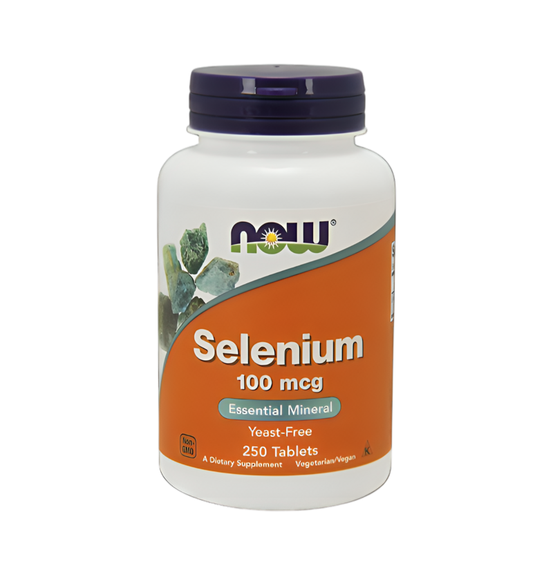 NOW Foods Selenium 100mcg 250 Tabletter