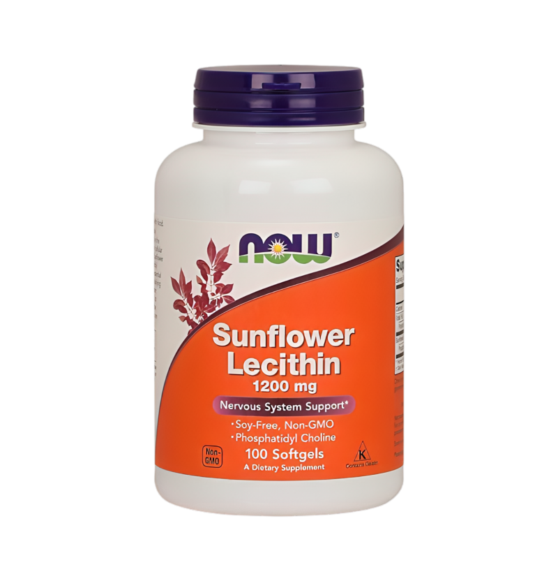 NOW Foods Sunflower Lecithin 1200mg 100 Mjuka gelkapslar