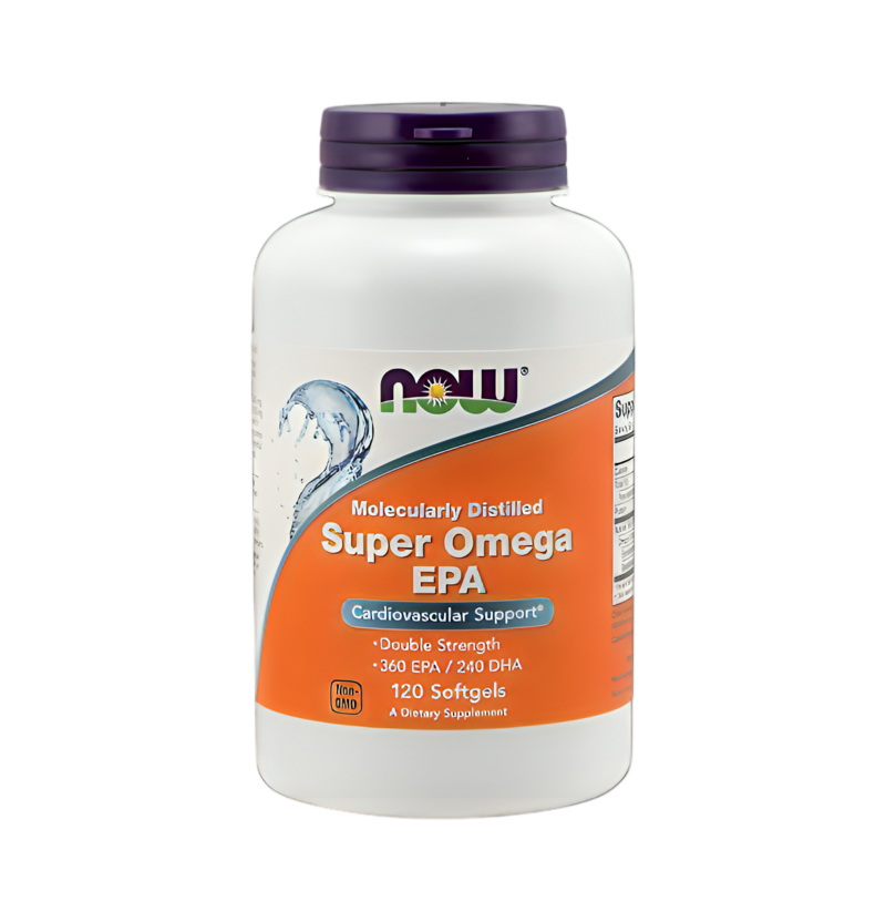 NOW Foods Super Omega EPA Molecularly Distilled 120 Mjuka Gelkapslar