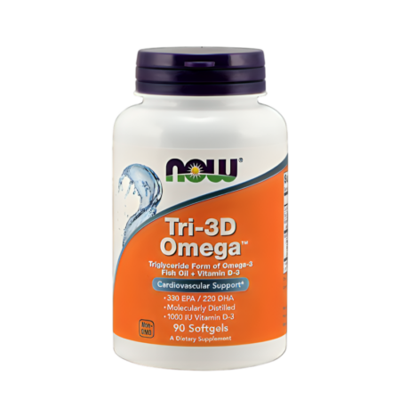 NOW Foods Tri-3D Omega 90 Mjukgelkapslar