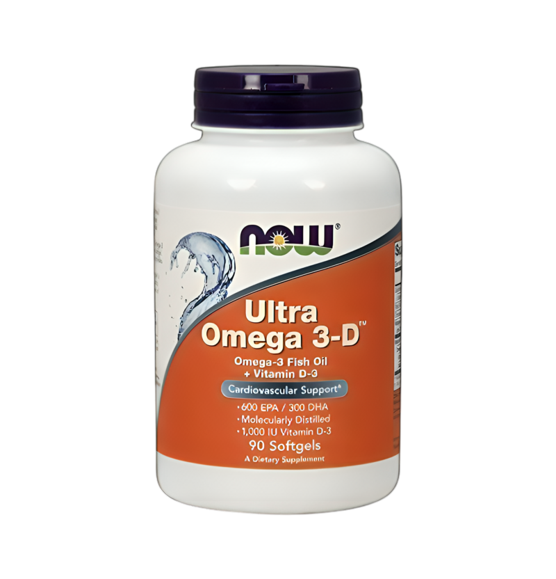 NOW Foods Ultra Omega 3-D with Vitamin D-3 90 Mjukgelskapslar