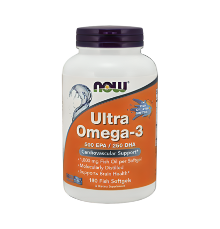 NOW Foods Ultra Omega-3 180 Gelkapslar