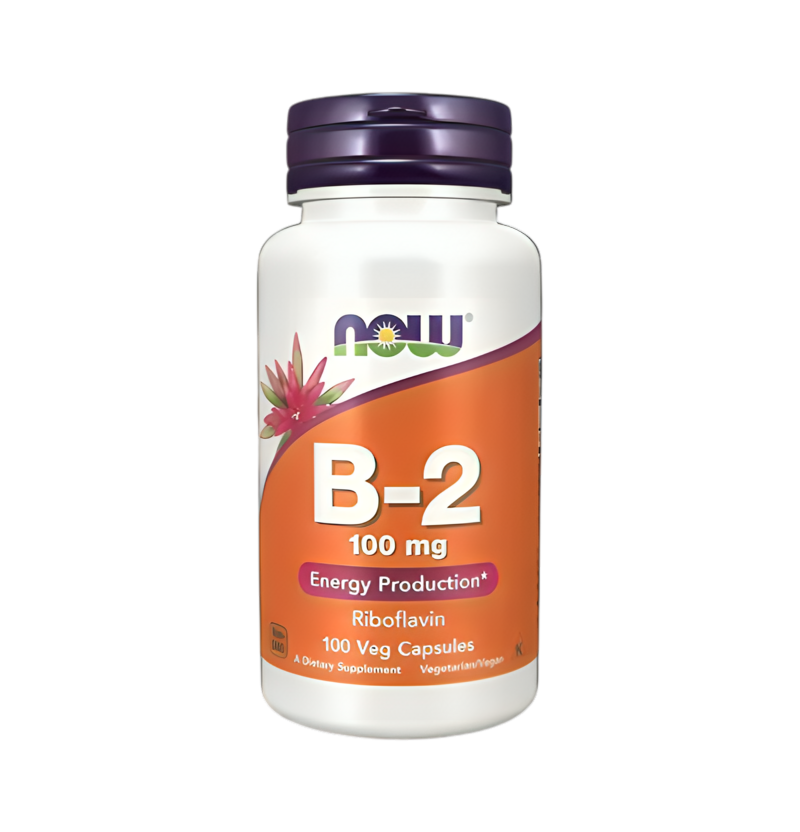 NOW Foods Vitamin B-2 Riboflavin 100mg 100 Kapslar