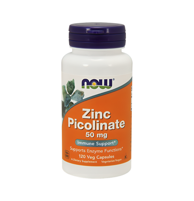 NOW Foods Zinc Picolinate 50mg 120 Kapslar