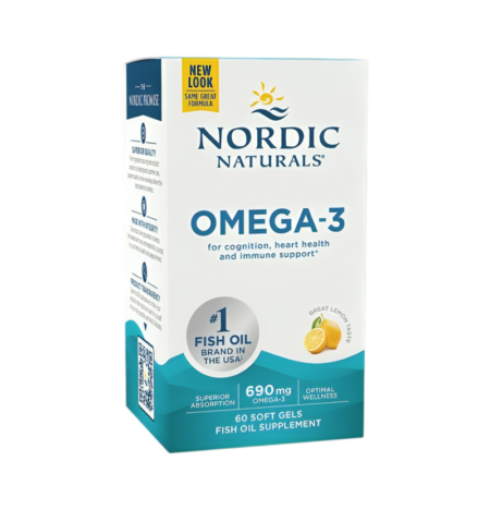 Nordic Naturals Omega-3 690mg Lemon 60 Mjuka Kapslar