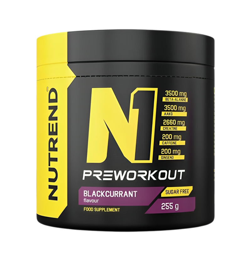 Nutrend N1 Pre-Workout, Blackcurrant - 255g