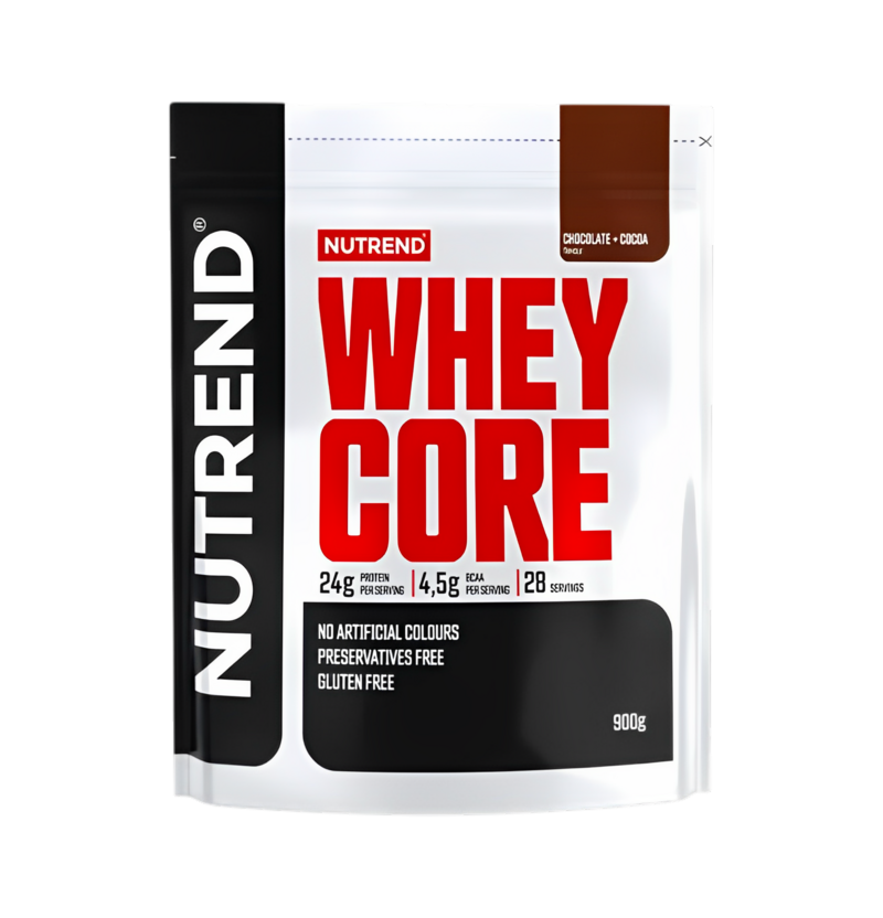 Nutrend Whey Core, Chocolate + Cocoa 900g