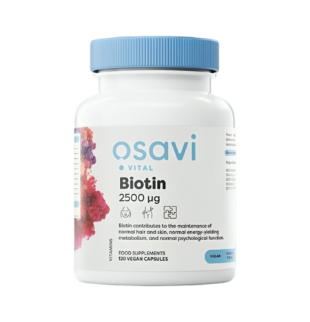 Osavi Biotin 2500µg 120 Veganska Kapslar