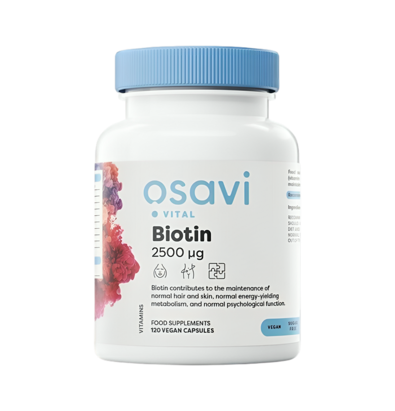 Osavi Biotin 2500µg 120 Veganska Kapslar