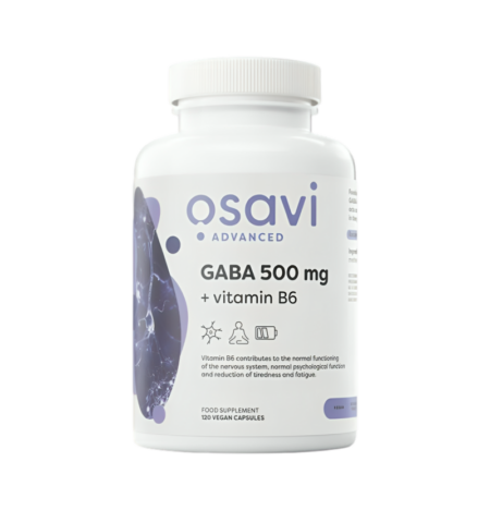Osavi GABA 500mg + Vitamin B6 120 Kapslar