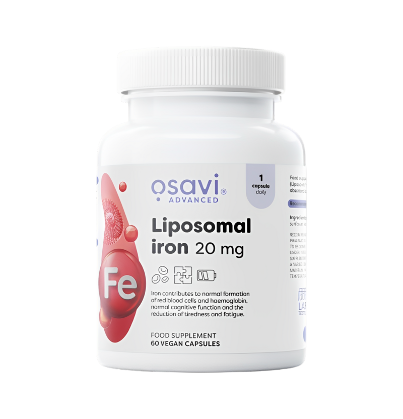 Osavi Liposomal Iron 20mg 60 Veganska Kapslar