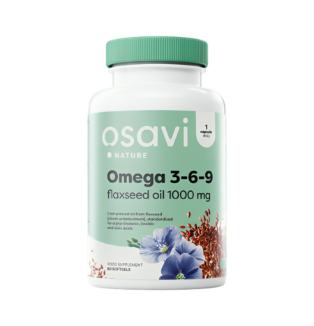 Osavi Omega 3-6-9 Flaxseed Oil 1000mg 60 Mjukgelkapslar