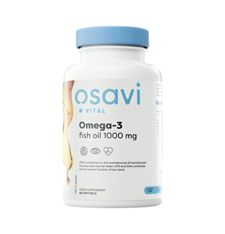 Osavi Omega-3 Fish Oil Molecularly Distilled 1000mg (Lemon) 60 Mjuka gelkapslar