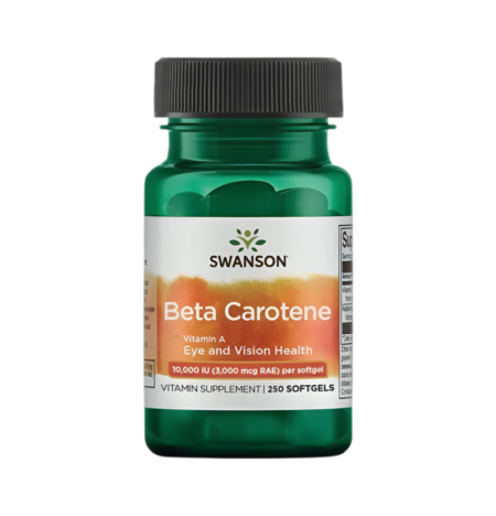 Swanson Beta-Carotene (Vitamin A) 10000IU 250 Mjukgelkapslar