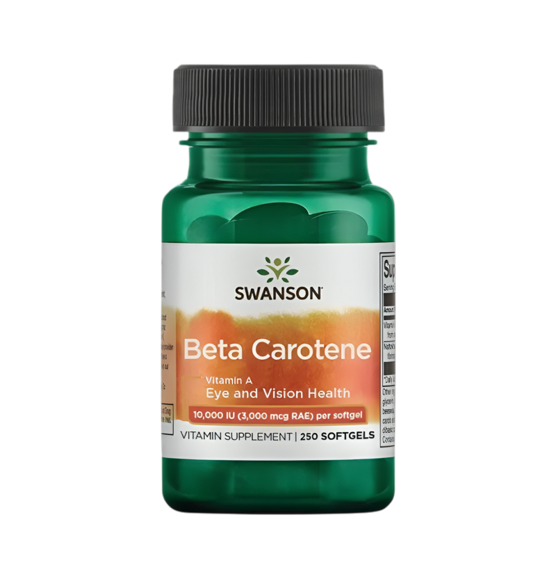 Swanson Beta-Carotene (Vitamin A) 10000IU 250 Mjukgelkapslar