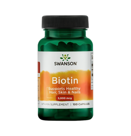 Swanson Biotin 5000µg 100 Kapslar