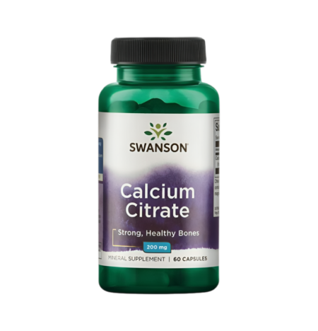 Swanson Calcium Citrate 200mg 60 Kapslar