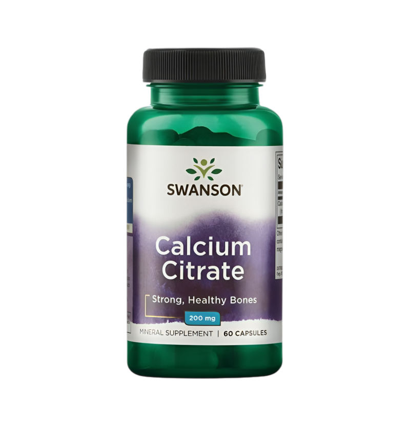 Swanson Calcium Citrate 200mg 60 Kapslar