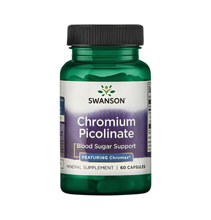 Swanson Chromium Picolinate Featuring Chromax 200µg 60 Kapslar