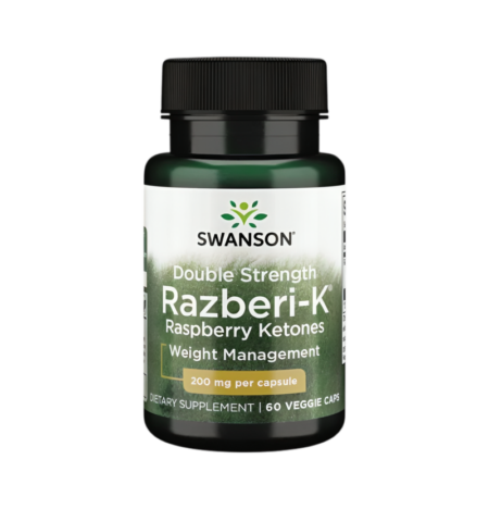Swanson Dubbel styrka Razberi-K 200mg 60 Kapslar