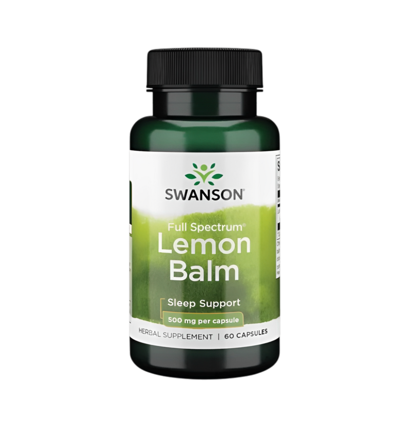 Swanson Full Spectrum Lemon Balm 500mg 60 Kapslar