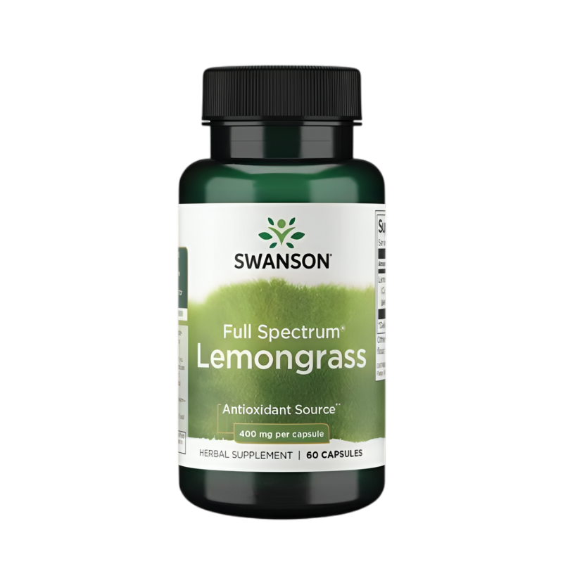 Swanson Full Spectrum Lemongrass 400mg 60 Kapslar