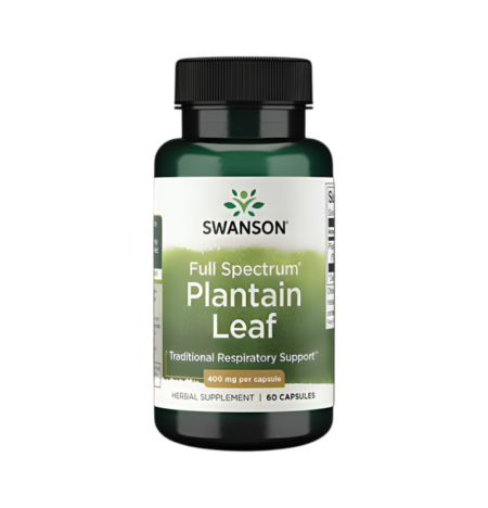 Swanson Full Spectrum Plantain Leaf 400mg 60 Kapslar