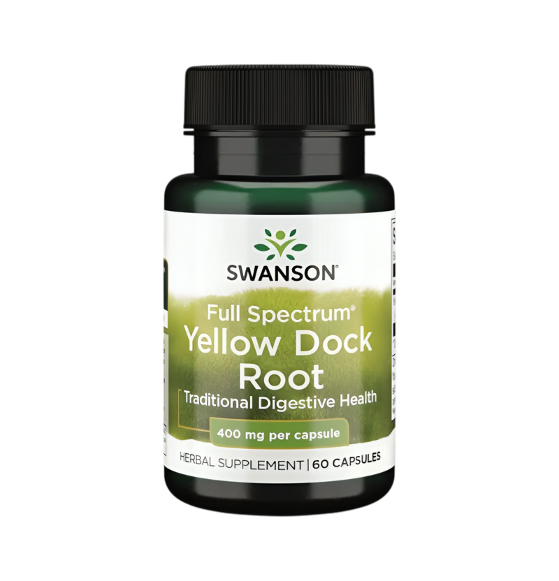 Swanson Full Spectrum Yellow Dock Root 400mg 60 Kapslar