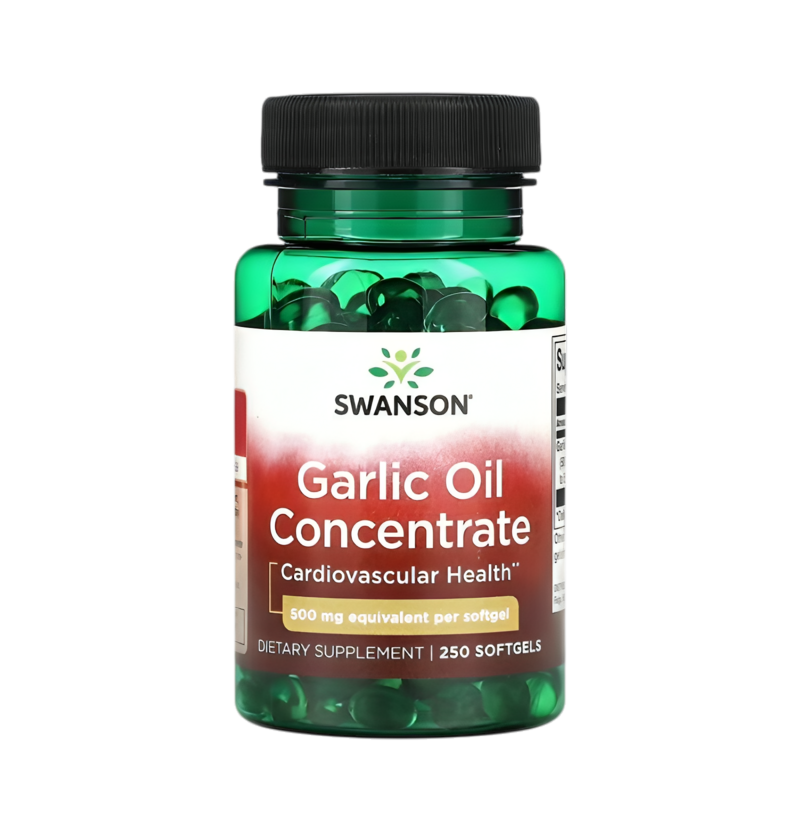 Swanson Garlic Oil Concentrate 500mg 250 Mjukgelkapslar