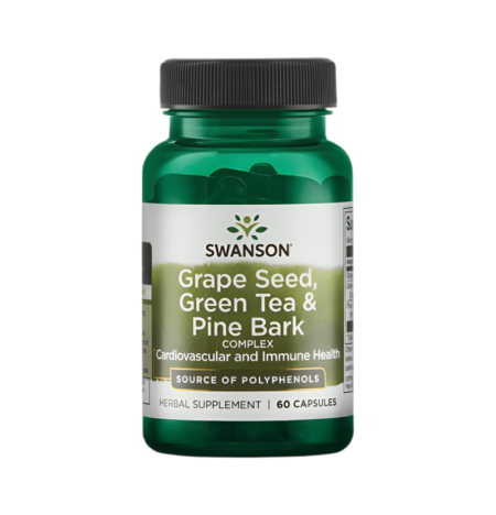 Swanson Grape Seed, Green Tea & Pine Bark Complex 60 Kapslar