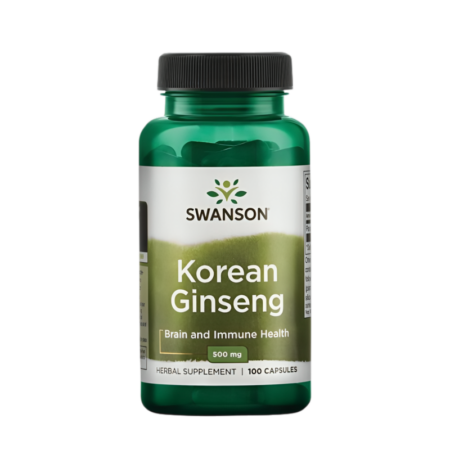 Swanson Korean Ginseng 500mg 100 Kapslar