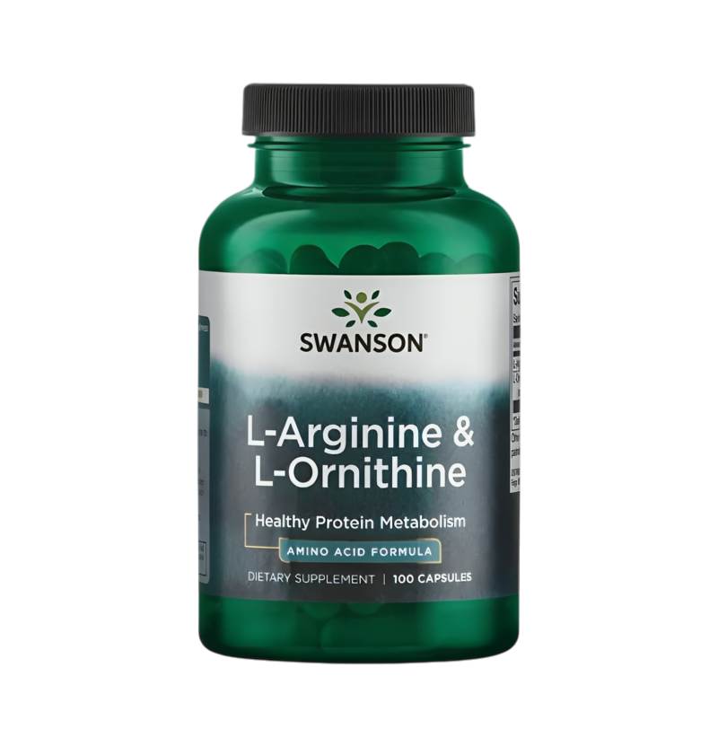 Swanson L-Arginine & L-Ornithine 100 Kapslar
