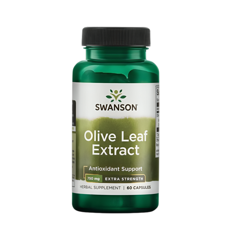 Swanson Olive Leaf Extract 750mg Super Strength 60 Kapslar