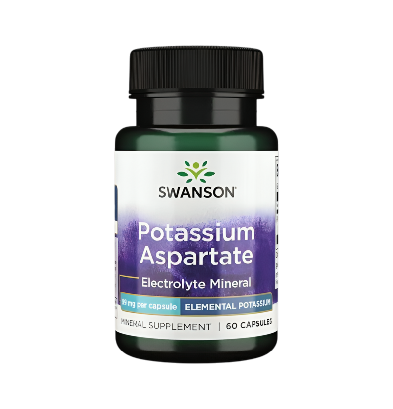 Swanson Potassium Aspartate 99mg 60 Kapslar